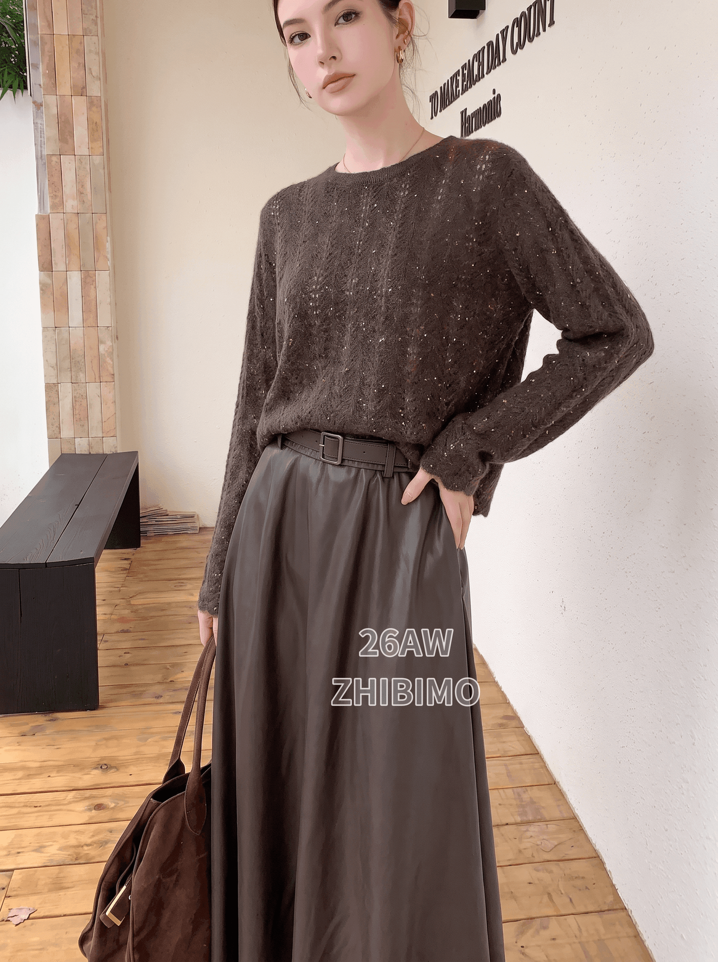 SXYSC01903 100% Cashmere Round Neck Knit Sweater - Autumn/Winter New Arrival